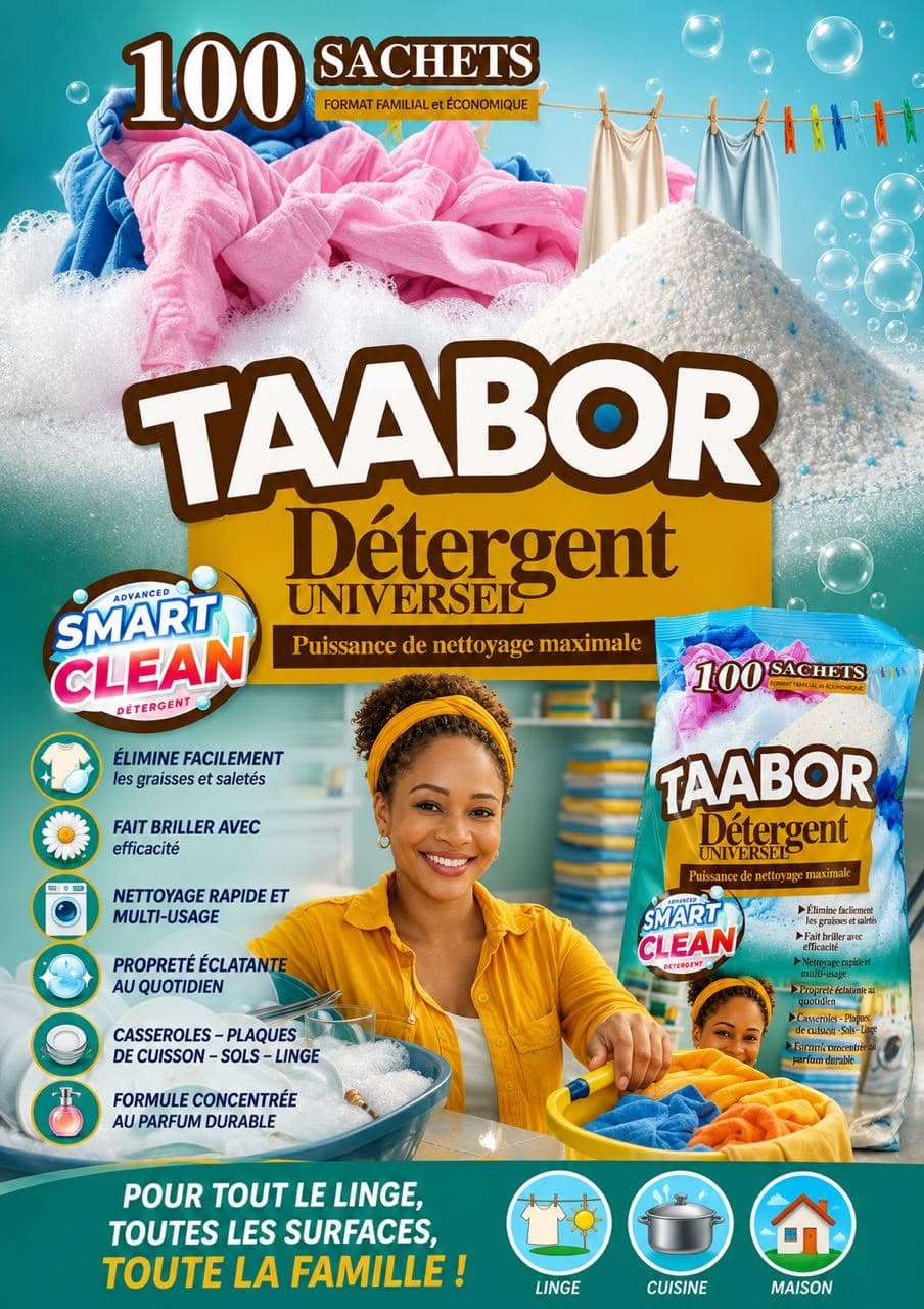 TAABOR Détergent Universel — Vue d'ensemble