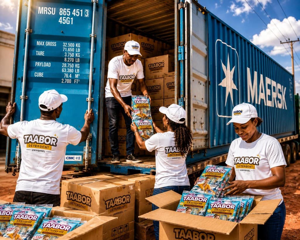 Équipe TAABOR GROUP en logistique